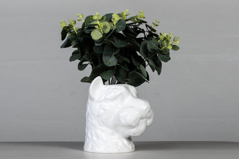 Ceramic Dog Vase