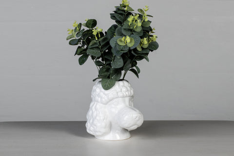 Ceramic Dog Vase