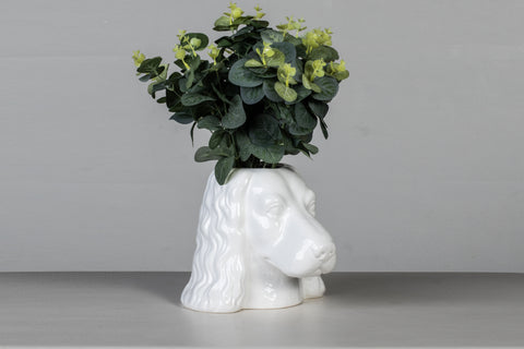 Ceramic Dog Vase