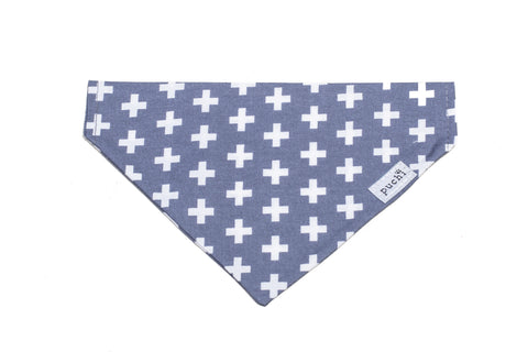 Slip On Grey Crosses Bandana