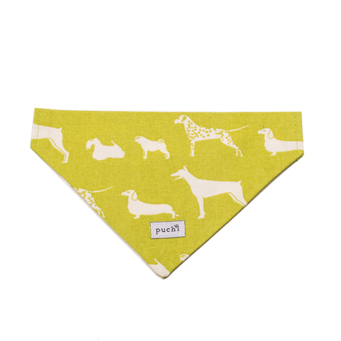 Slip On Lime Dogs Bandana