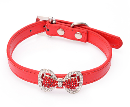 Butterfly Bow Dog Collar