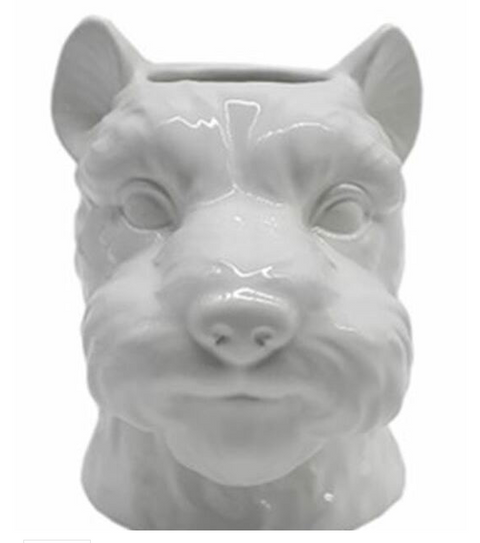 Ceramic Dog Vase