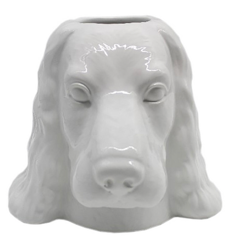 Ceramic Dog Vase