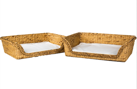 Water Hyacinth Dog Basket