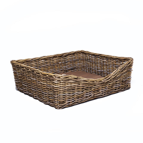 Square Rattan bed