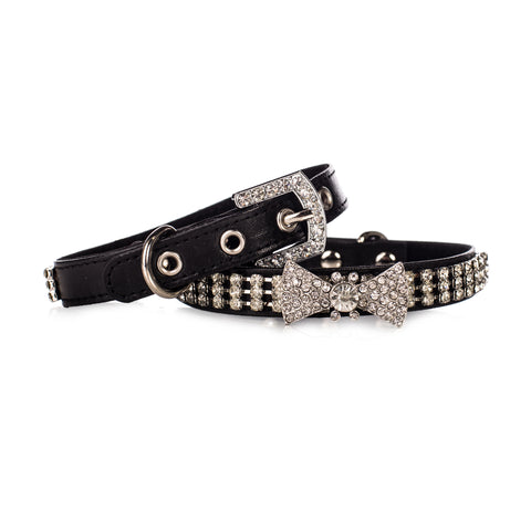 Black Bedazzled Collar