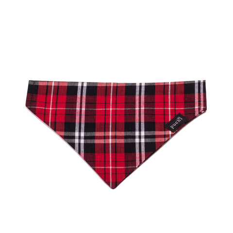 Slip on Red Tartan Bandana