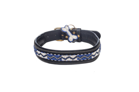 Blue Bushman Luxury Collar