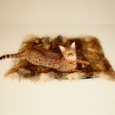 Luxury Faux Fur Throw for Cats